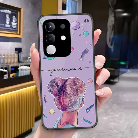 Vivo T4x Cover - Onation Your Name Series3 - HQ Ultra Shine Premium Infinity Glass Soft Silicon Borders Case