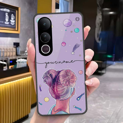 Vivo V50 Lite Cover - Onation Your Name Series - HQ Ultra Shine Premium Infinity Glass Soft Silicon Borders Case