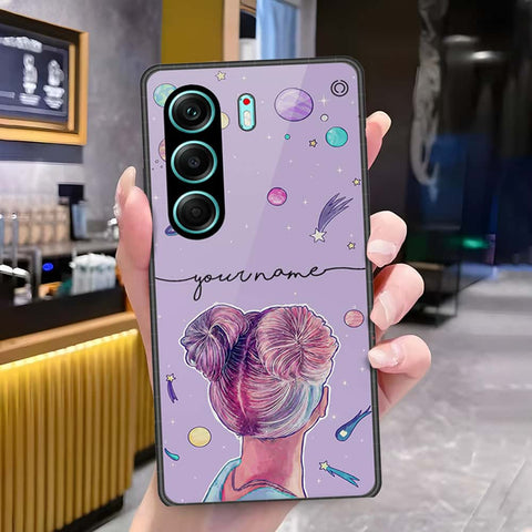 Tecno Camon 40 Pro 5G Cover - Onation Your Name Series - HQ Ultra Shine Premium Infinity Glass Soft Silicon Borders Case