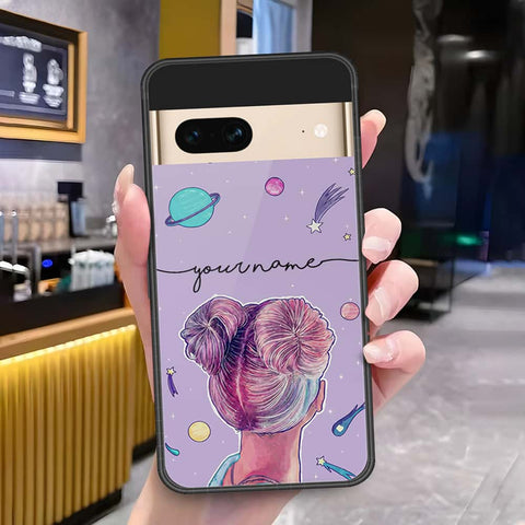 Google Pixel 7 Cover - Onation Your Name Series3 - HQ Ultra Shine Premium Infinity Glass Soft Silicon Borders Case