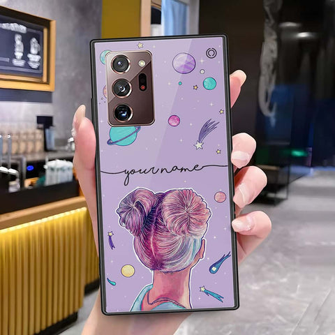 Samsung Galaxy Note 20 Ultra Cover - Onation Your Name Series - HQ Ultra Shine Premium Infinity Glass Soft Silicon Borders Case