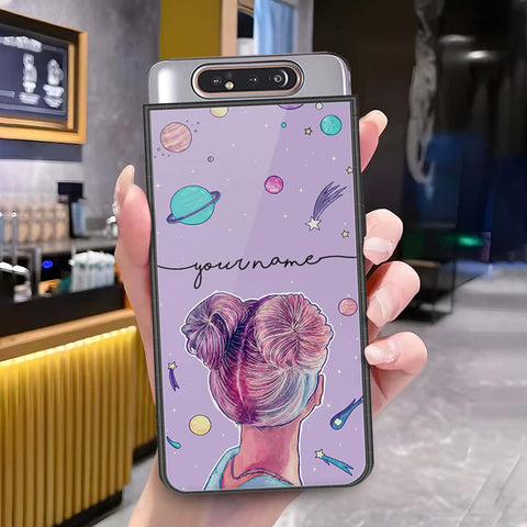 Samsung Galaxy A90 Cover - Onation Your Name Series3 - HQ Ultra Shine Premium Infinity Glass Soft Silicon Borders Case