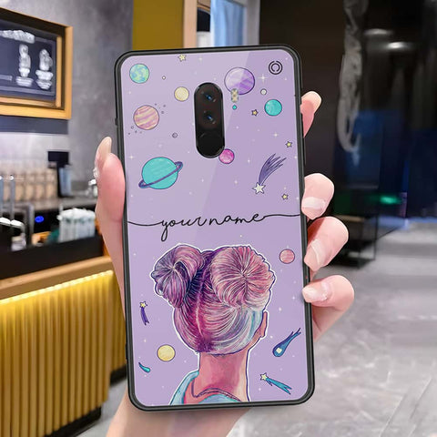 Xiaomi Pocophone F1 Cover - Onation Your Name Series - HQ Ultra Shine Premium Infinity Glass Soft Silicon Borders Case