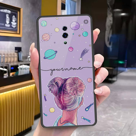 Oppo Reno Cover - Onation Your Name Series - HQ Ultra Shine Premium Infinity Glass Soft Silicon Borders Case