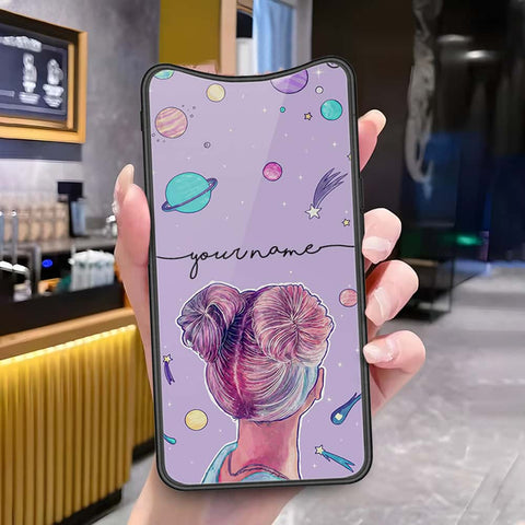 Oppo Find X Cover - Onation Your Name Series - HQ Ultra Shine Premium Infinity Glass Soft Silicon Borders Case