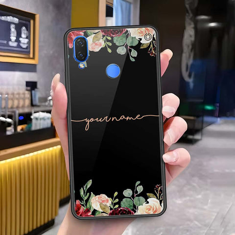 Huawei Enjoy 9 Plus Cover - Onation Your Name Series3 - HQ Ultra Shine Premium Infinity Glass Soft Silicon Borders Case