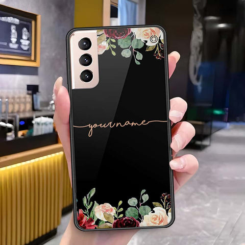Samsung Galaxy S21 Plus 5G Cover - Onation Your Name Series - HQ Ultra Shine Premium Infinity Glass Soft Silicon Borders Case