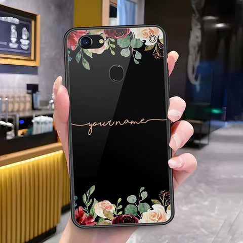 Oppo F5 Cover - Onation Your Name Series - HQ Ultra Shine Premium Infinity Glass Soft Silicon Borders Case