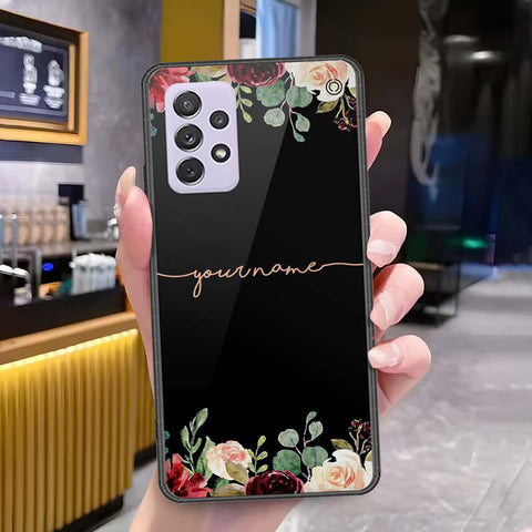 Samsung Galaxy A72 Cover - Onation Your Name Series - HQ Ultra Shine Premium Infinity Glass Soft Silicon Borders Case
