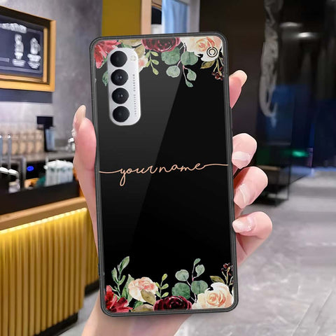 Oppo Reno 4 Pro Cover - Onation Your Name Series - HQ Ultra Shine Premium Infinity Glass Soft Silicon Borders Case