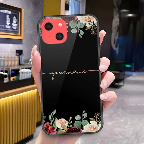 iPhone 13 Mini Cover - Onation Your Name Series - HQ Ultra Shine Premium Infinity Glass Soft Silicon Borders Case