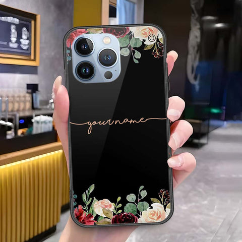 iPhone 13 Pro Cover - Onation Your Name Series - HQ Ultra Shine Premium Infinity Glass Soft Silicon Borders Case