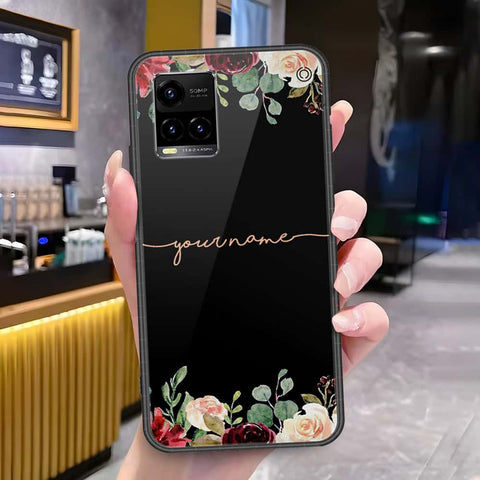 Vivo Y33s Cover - Onation Your Name Series - HQ Ultra Shine Premium Infinity Glass Soft Silicon Borders Case