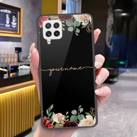 Samsung Galaxy M22 Cover - Onation Your Name Series - HQ Ultra Shine Premium Infinity Glass Soft Silicon Borders Case