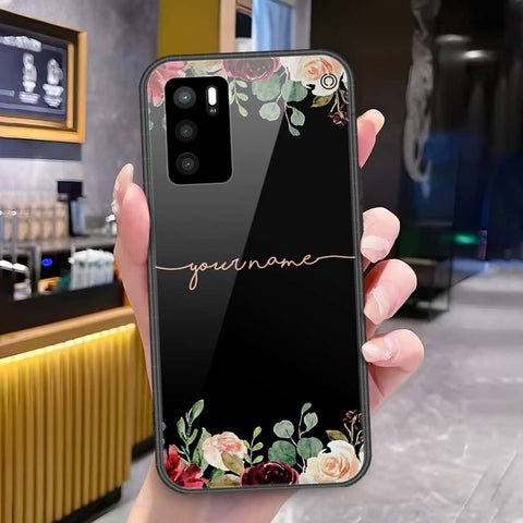 Oppo A16 Cover - Onation Your Name Series - HQ Ultra Shine Premium Infinity Glass Soft Silicon Borders Case