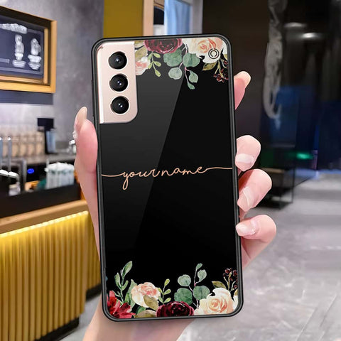 Samsung Galaxy S21 FE 5G Cover - Onation Your Name Series - HQ Ultra Shine Premium Infinity Glass Soft Silicon Borders Case