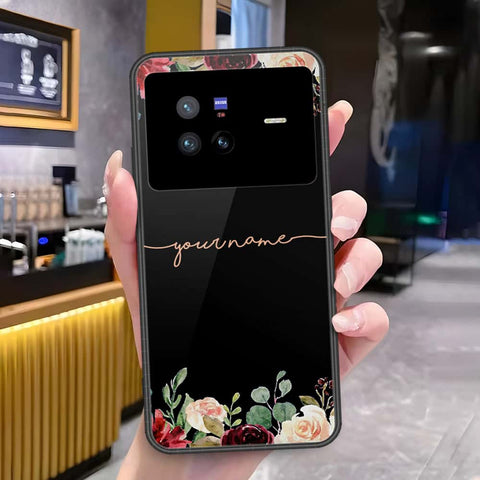 Vivo X80 Cover - Onation Your Name Series - HQ Ultra Shine Premium Infinity Glass Soft Silicon Borders Case