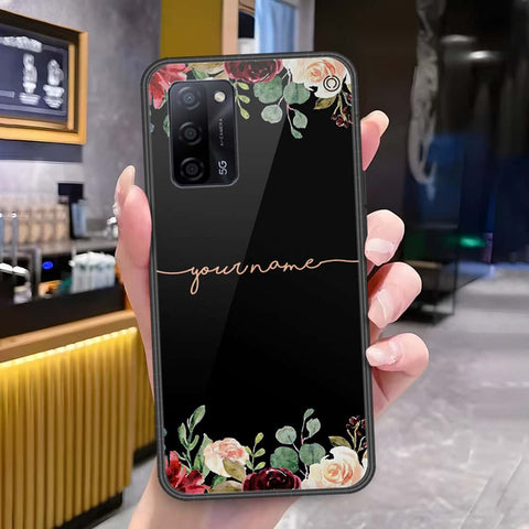 Oppo A55s Cover - Onation Your Name Series - HQ Ultra Shine Premium Infinity Glass Soft Silicon Borders Case