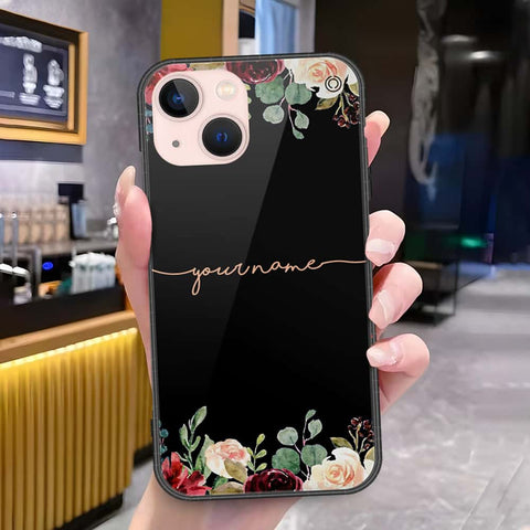 iPhone 14 - Onation Your Name Series - HQ Ultra Shine Premium Infinity Glass Soft Silicon Borders Case