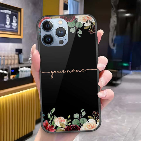 iPhone 14 Pro Max Cover - Onation Your Name Series - HQ Ultra Shine Premium Infinity Glass Soft Silicon Borders Case