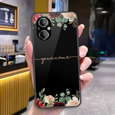 Oppo A96 Cover - Onation Your Name Series - HQ Ultra Shine Premium Infinity Glass Soft Silicon Borders Case