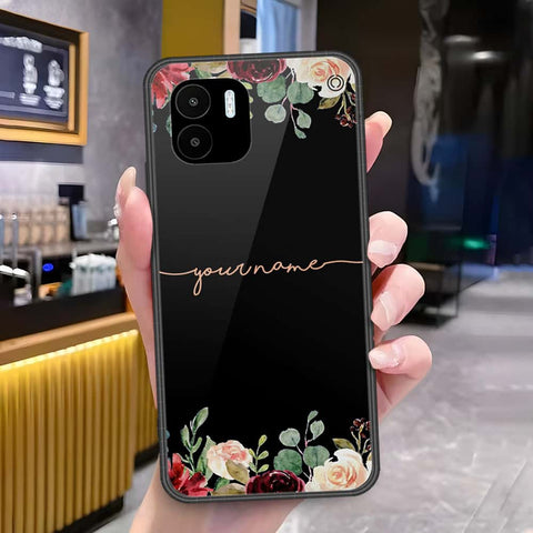 Xiaomi Redmi A1 Cover - Onation Your Name Series - HQ Ultra Shine Premium Infinity Glass Soft Silicon Borders Case