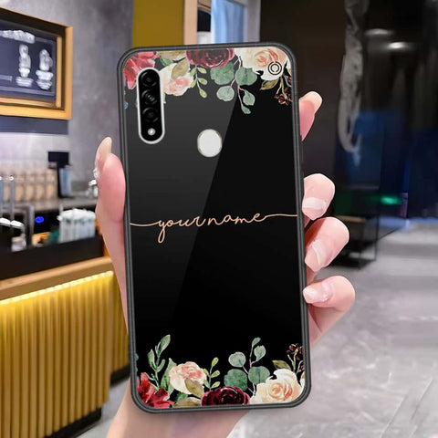 Oppo A8 Cover - Onation Your Name Series - HQ Ultra Shine Premium Infinity Glass Soft Silicon Borders Case