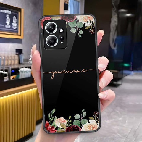 Xiaomi Redmi Note 12 4G Cover - Onation Your Name Series - HQ Ultra Shine Premium Infinity Glass Soft Silicon Borders Case