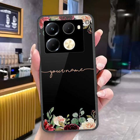 Infinix Note 40 Pro Plus Cover - Onation Your Name Series - HQ Ultra Shine Premium Infinity Glass Soft Silicon Borders Case
