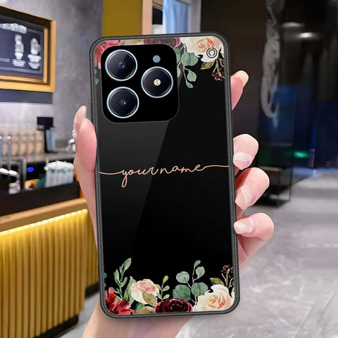 Realme C63 Cover - Onation Your Name Series - HQ Ultra Shine Premium Infinity Glass Soft Silicon Borders Case