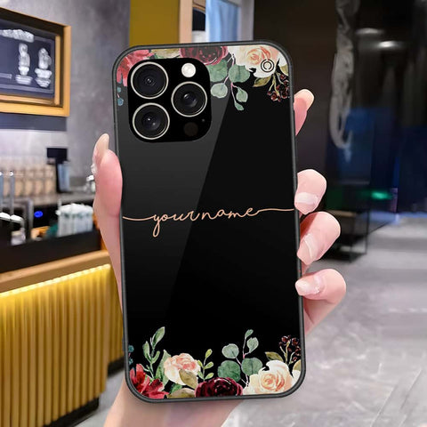IPhone 15 Pro Cover - Onation Your Name Series - HQ Ultra Shine Premium Infinity Glass Soft Silicon Borders Case