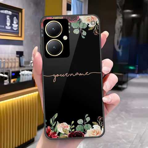 Vivo Y35 Plus Cover - Onation Your Name Series - HQ Ultra Shine Premium Infinity Glass Soft Silicon Borders Case