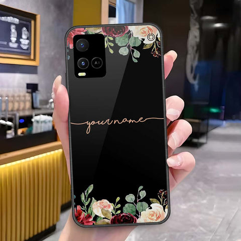 Vivo Y32 Cover - Onation Your Name Series - HQ Ultra Shine Premium Infinity Glass Soft Silicon Borders Case