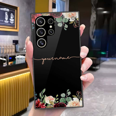 Samsung Galaxy S25 Ultra Cover - Onation Your Name Series - HQ Ultra Shine Premium Infinity Glass Soft Silicon Borders Case