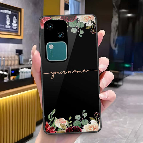 Vivo S18 Cover - Onation Your Name Series - HQ Ultra Shine Premium Infinity Glass Soft Silicon Borders Case