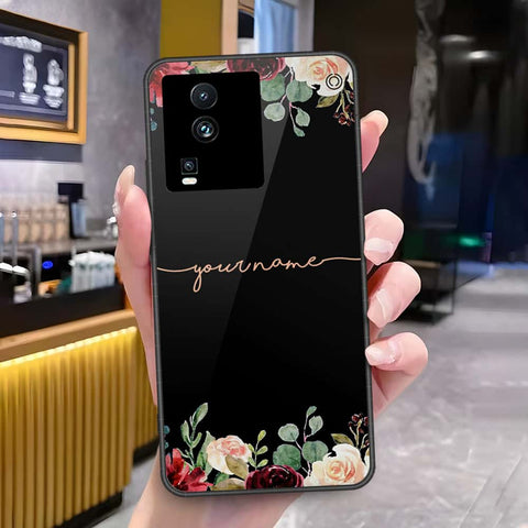 Vivo iQOO Neo 7 Cover - Onation Your Name Series - HQ Ultra Shine Premium Infinity Glass Soft Silicon Borders Case