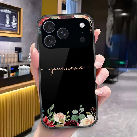 iPhone 18 Pro Max - Onation Your Name Series - HQ Ultra Shine Premium Infinity Glass Soft Silicon Borders Case