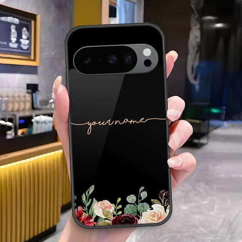 Google Pixel 9 Cover - Onation Your Name Series - HQ Ultra Shine Premium Infinity Glass Soft Silicon Borders Case