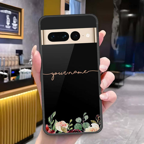 Google Pixel 7 Pro Cover - Onation Your Name Series3 - HQ Ultra Shine Premium Infinity Glass Soft Silicon Borders Case