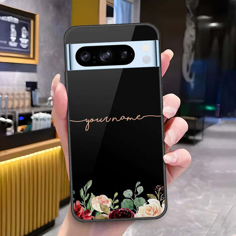 Google Pixel 8 Pro Cover - Onation Your Name Series3 - HQ Ultra Shine Premium Infinity Glass Soft Silicon Borders Case