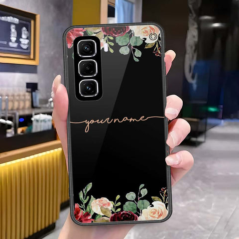Infinix Hot 50 Pro Plus Cover - Onation Your Name Series3 - HQ Ultra Shine Premium Infinity Glass Soft Silicon Borders Case