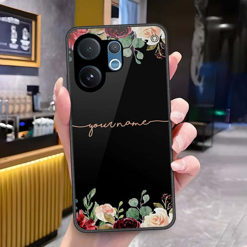 Vivo V60 Lite 5G Cover - Onation Your Name Series - HQ Ultra Shine Premium Infinity Glass Soft Silicon Borders Case