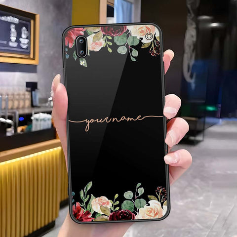 Vivo Y91 (Without Logo Hole) Cover - Onation Your Name Series3 - HQ Ultra Shine Premium Infinity Glass Soft Silicon Borders Case