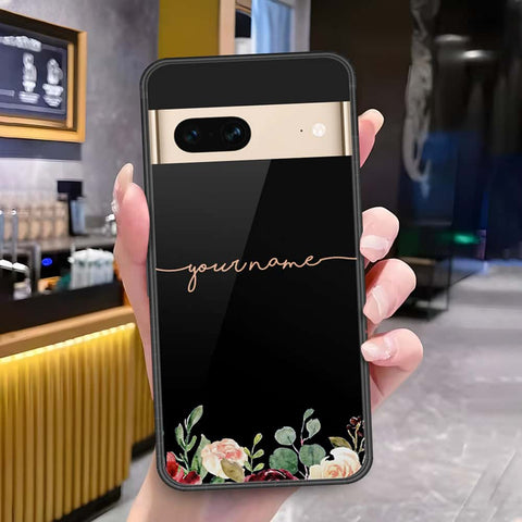 Google Pixel 7 Cover - Onation Your Name Series3 - HQ Ultra Shine Premium Infinity Glass Soft Silicon Borders Case