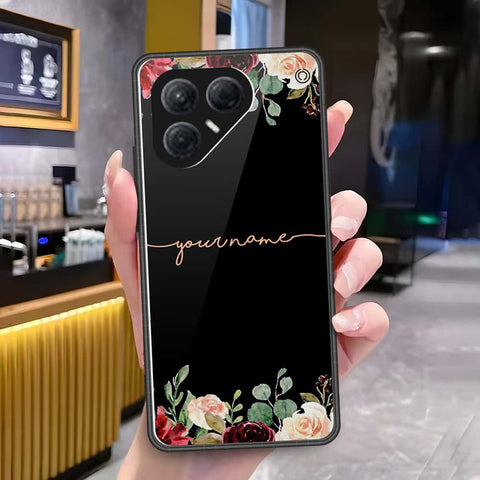 Tecno Pova 7 4G Cover - Onation Your Name Series3 - HQ Ultra Shine Premium Infinity Glass Soft Silicon Borders Case