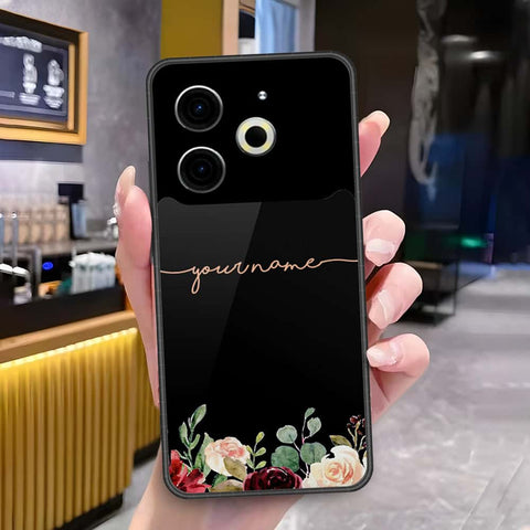 Tecno Pova 6 Cover - Onation Your Name Series3 - HQ Ultra Shine Premium Infinity Glass Soft Silicon Borders Case