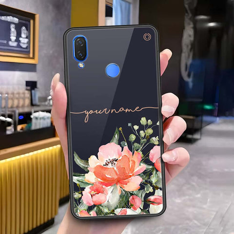 Huawei Nova 3 Cover - Onation Your Name Series - HQ Ultra Shine Premium Infinity Glass Soft Silicon Borders Case