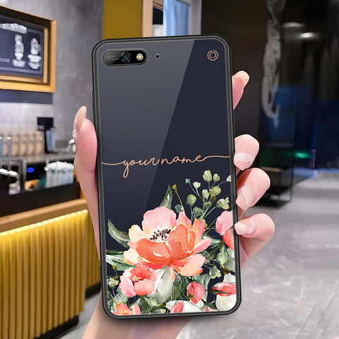 Huawei Y6 Prime 2018 Cover - Onation Your Name Series - HQ Ultra Shine Premium Infinity Glass Soft Silicon Borders Case