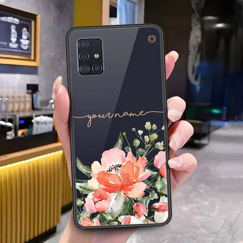 Samsung Galaxy A51 Cover - Onation Your Name Series - HQ Ultra Shine Premium Infinity Glass Soft Silicon Borders Case