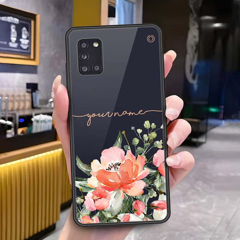 Samsung Galaxy A31 Cover - Onation Your Name Series - HQ Ultra Shine Premium Infinity Glass Soft Silicon Borders Case